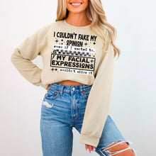 Load image into Gallery viewer, I Couldn't Fake My Opinion Even If I Wanted To Checkered And Bolts With Color And SLEEVE DROPDOWN TRANSFER CSC SEPT 25