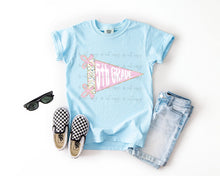 Load image into Gallery viewer, Pink Floral Pennant Grades Dropdown TRANSFER KID