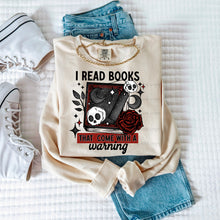 Load image into Gallery viewer, I Read Books That Come With A Warning DROPDOWN TRANSFER DEC CSC