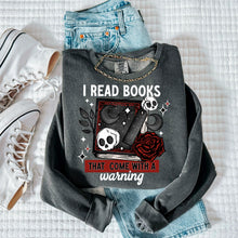 Load image into Gallery viewer, I Read Books That Come With A Warning DROPDOWN TRANSFER DEC CSC
