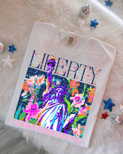 Load image into Gallery viewer, Liberty Looks Good On Me Floral Lady Liberty TRANSFER SCG APR 26