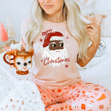 Load image into Gallery viewer, Merry Christmas Big Santa Face Skin Tone Option DROPDOWN TRANSFER CSC SEPT 25