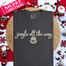 Load image into Gallery viewer, Jingle All The Way Faux Emb Red Or White TRANSFER HMWK