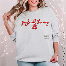Load image into Gallery viewer, Jingle All The Way Faux Emb Red Or White TRANSFER HMWK