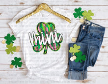 Load image into Gallery viewer, Mama + Mini + Mimi Brushstroke Shamrock DROPDOWN TRANSFER OHDD FEB 25