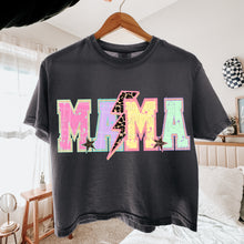 Load image into Gallery viewer, Mama Bright Distressed Leopard Bolt Stars DROPDOWN TRANSFER VIRGO MAR 26