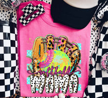 Load image into Gallery viewer, Baseball + Softball Mama Dotted Leopard Glove Dropdown TRANSFER DWS 25