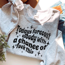 Load image into Gallery viewer, Today’s Forecast Cloudy With A Chance Of Fuck This Color Dropdown TRANSFER MOON NOV 24