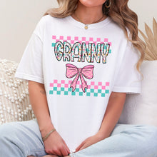 Load image into Gallery viewer, Floral Checker Bow Title Dropdown TRANSFER VIRGO APR 25