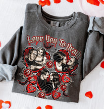 Load image into Gallery viewer, Love You To Death Bride Of Frank Hearts SLEEVE OPTION DROPDOWN TRANSFER GRAV JAN 26