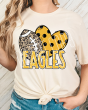 Load image into Gallery viewer, Football Hearts Polka Dot Mascots DROPDOWN TRANSFER
