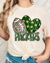 Load image into Gallery viewer, Football Hearts Polka Dot Mascots DROPDOWN TRANSFER