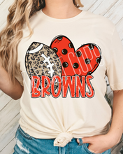 Load image into Gallery viewer, Football Hearts Polka Dot Mascots DROPDOWN TRANSFER