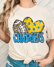 Load image into Gallery viewer, Football Hearts Polka Dot Mascots DROPDOWN TRANSFER