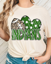 Load image into Gallery viewer, Football Hearts Polka Dot Mascots DROPDOWN TRANSFER