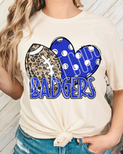 Load image into Gallery viewer, Football Hearts Polka Dot Mascots DROPDOWN TRANSFER