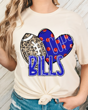 Load image into Gallery viewer, Football Hearts Polka Dot Mascots DROPDOWN TRANSFER