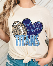 Load image into Gallery viewer, Football Hearts Polka Dot Mascots DROPDOWN TRANSFER
