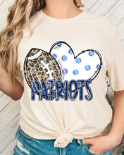 Load image into Gallery viewer, Football Hearts Polka Dot Mascots DROPDOWN TRANSFER