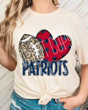 Load image into Gallery viewer, Football Hearts Polka Dot Mascots DROPDOWN TRANSFER