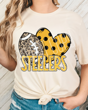 Load image into Gallery viewer, Football Hearts Polka Dot Mascots DROPDOWN TRANSFER