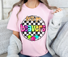 Load image into Gallery viewer, Let’s Go Bright Dotted Checkered Mascots DROPDOWN TRANSFER CAP 24
