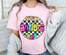 Load image into Gallery viewer, Let’s Go Bright Dotted Checkered Mascots DROPDOWN TRANSFER CAP 24