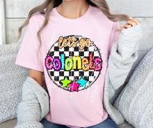 Load image into Gallery viewer, Let’s Go Bright Dotted Checkered Mascots DROPDOWN TRANSFER CAP 24
