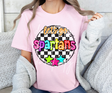 Load image into Gallery viewer, Let’s Go Bright Dotted Checkered Mascots DROPDOWN TRANSFER CAP 24