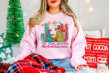 Load image into Gallery viewer, Joy To The World Pink And Blue TRANSFER SCG OCT 25