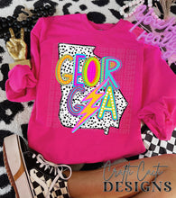 Load image into Gallery viewer, Retro Preppy Marquee States (All 50 states available) DTF TRANSFER CCD
