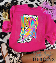 Load image into Gallery viewer, Retro Preppy Marquee States (All 50 states available) DTF TRANSFER CCD