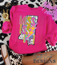 Load image into Gallery viewer, Retro Preppy Marquee States (All 50 states available) DTF TRANSFER CCD