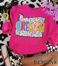 Load image into Gallery viewer, Retro Preppy Marquee States (All 50 states available) DTF TRANSFER CCD