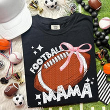 Load image into Gallery viewer, Football Mama Pink Bow TRANSFER HMWK