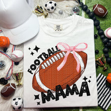 Load image into Gallery viewer, Football Mama Pink Bow TRANSFER HMWK