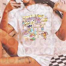 Load image into Gallery viewer, Cartoon Scrabble Dropdown SLEEVE OPTION DROPDOWN TRANSFER RHD PAL JAN 26