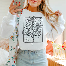 Load image into Gallery viewer, White Flower Outline DROPDOWN TRANSFER CSC FEB