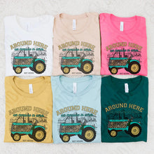 Load image into Gallery viewer, Around Here Turquoise And Yellow TRANSFER KAYNDI JAN