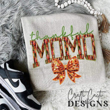 Load image into Gallery viewer, Thankful Orange Bow DROPDOWN TRANSFER CCD