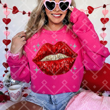 Load image into Gallery viewer, Faux Sequin Lips With Sparkles TRANSFER CCD JAN