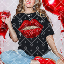 Load image into Gallery viewer, Faux Sequin Lips With Sparkles TRANSFER CCD JAN