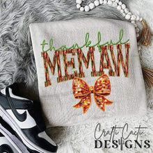 Load image into Gallery viewer, Thankful Orange Bow DROPDOWN TRANSFER CCD