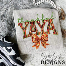 Load image into Gallery viewer, Thankful Orange Bow DROPDOWN TRANSFER CCD