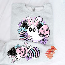 Load image into Gallery viewer, Ghost Easter Bunny Purple SLEEVE OPTION TRANSFER MOON FEB 25