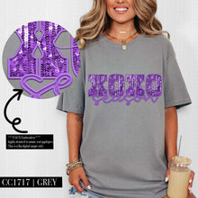 Load image into Gallery viewer, XOXO Season Faux Emb Sequin COLOR DROPDOWN TRANSFER HMWK