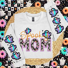 Load image into Gallery viewer, Spooky Title/Occupation Iridescent Ghost With Double Sleeve DROPDOWN TRANSFER HMWK