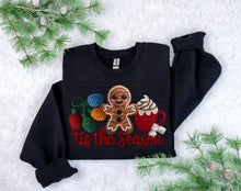 Load image into Gallery viewer, Tis The Season Faux Yarn Lights Gingerbread Hot Cocoa TRANSFER SCG OCT 25