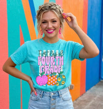 Load image into Gallery viewer, First Day of Grades DROPDOWN Trio Apple Stripes TRANSFER DMD EM JUNE 26 | Back To School