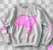 Load image into Gallery viewer, Football With Star Sleeve Pink DROPDOWN TRANSFER KPI